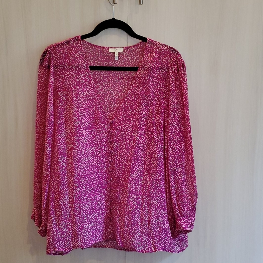 Joie Bracelet Sleeve Silk Blouse